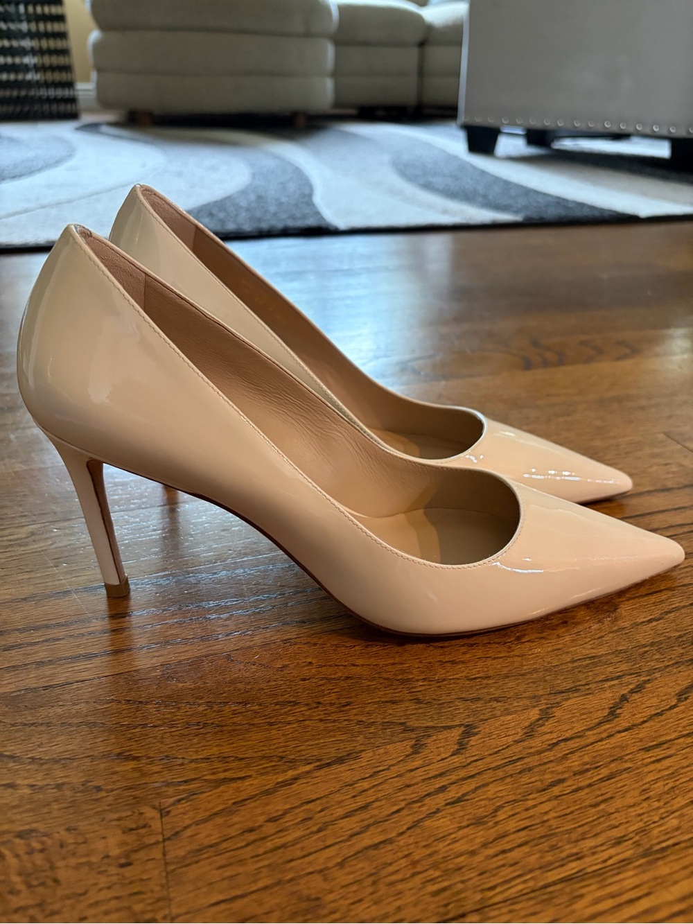 Stuart Weitzman Patent Pointed-Toe Pumps